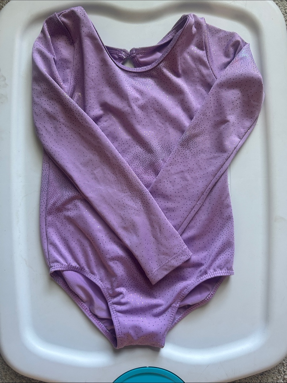 Target Lilac Shimmer Long-Sleeve One-Piece Bodysuit